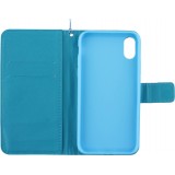 Fourre iPhone Xs Max - Flip 3D dreamcatcher - Bleu clair