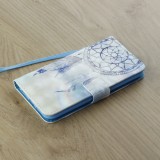 Fourre iPhone X / Xs - Flip 3D dreamcatcher - Bleu clair