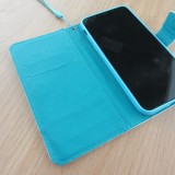 Hülle iPhone XR - Flip 3D grüne Eule