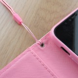Fourre iPhone XR - Flip 3D mandala rose - Bleu
