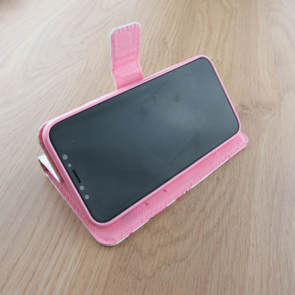 Fourre iPhone XR - Flip 3D pétales