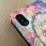 Fourre iPhone X / Xs - Flip 3D without dreams nothing