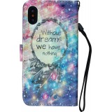 Fourre iPhone X / Xs - Flip 3D without dreams nothing