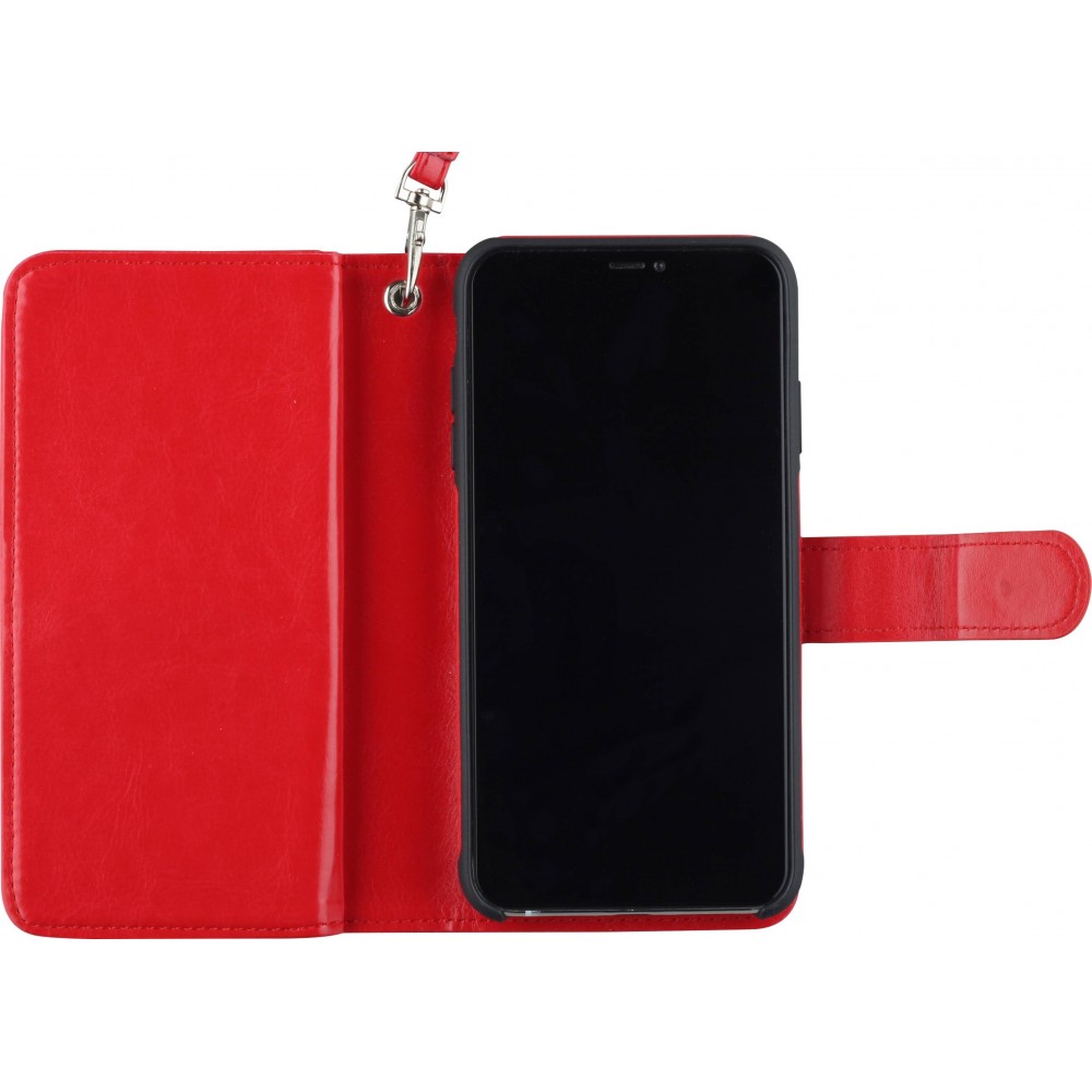 Fourre iPhone 7 / 8 / SE (2020, 2022) - Flip 2 en 1 - Rouge