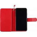 Fourre iPhone 11 Pro Max - Flip 2 en 1 - Rouge