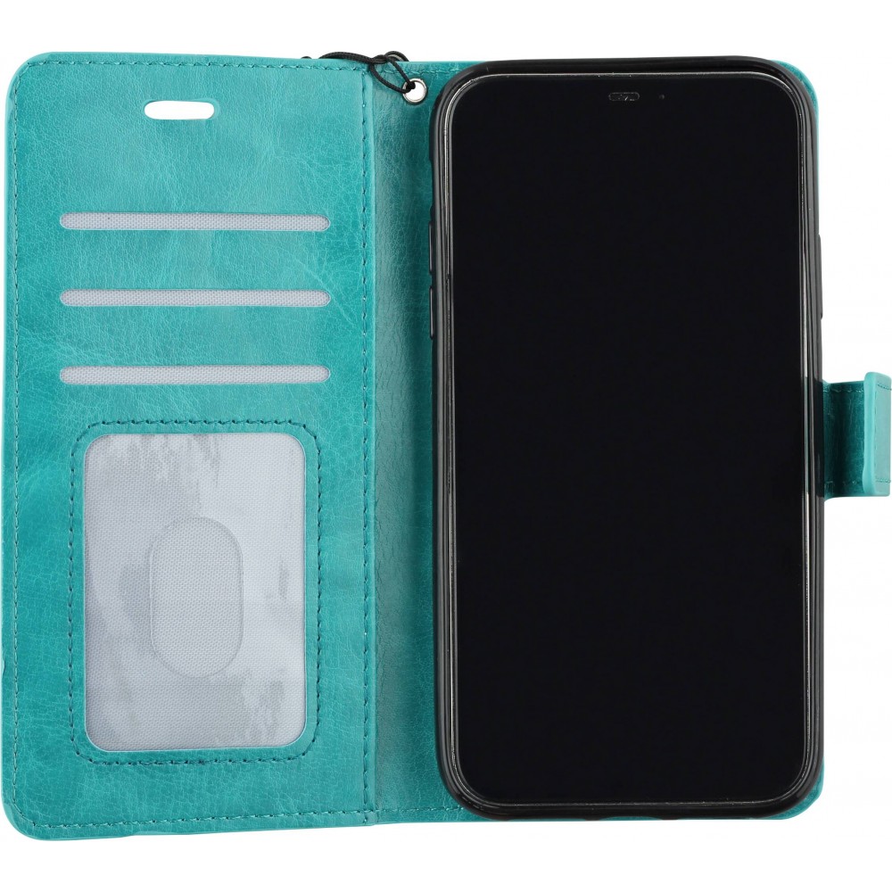 Fourre iPhone Xs Max - Premium Flip - Turquoise