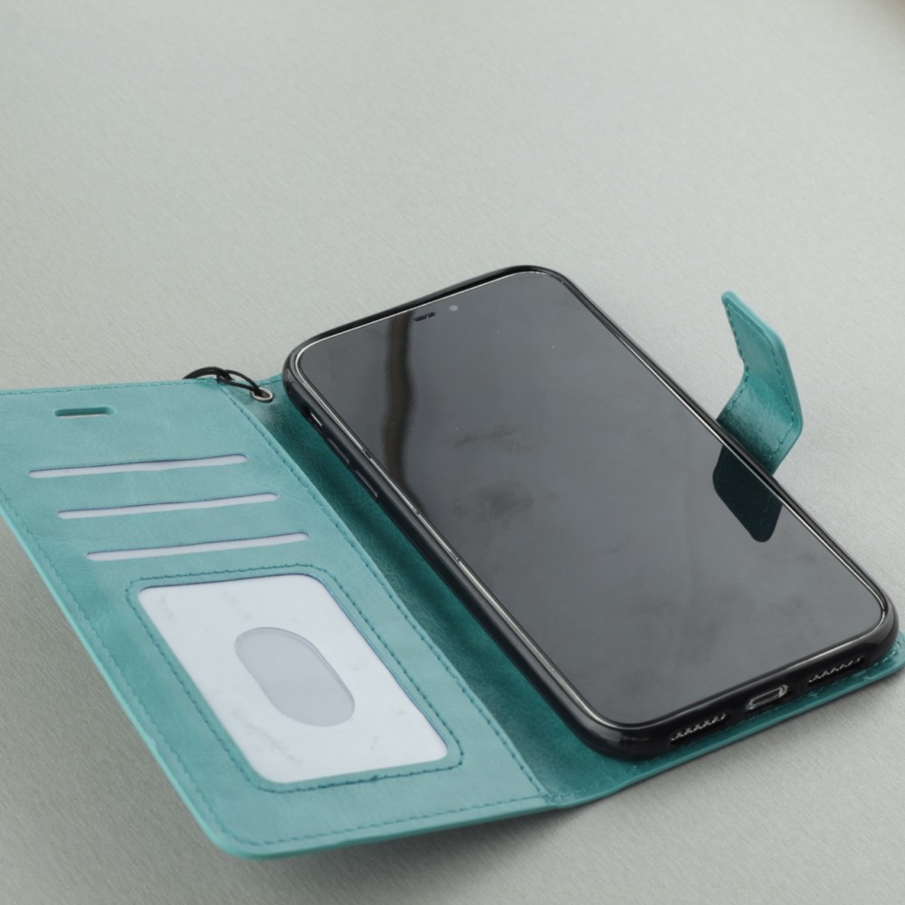 Fourre iPhone Xs Max - Premium Flip - Turquoise