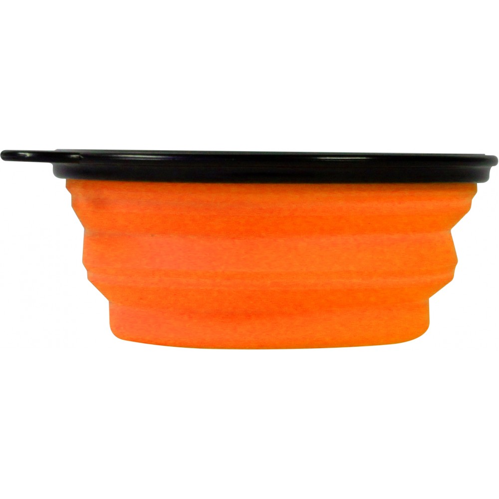 Gamelle pliable de voyage et les randonnées pour chien et chat - Orange