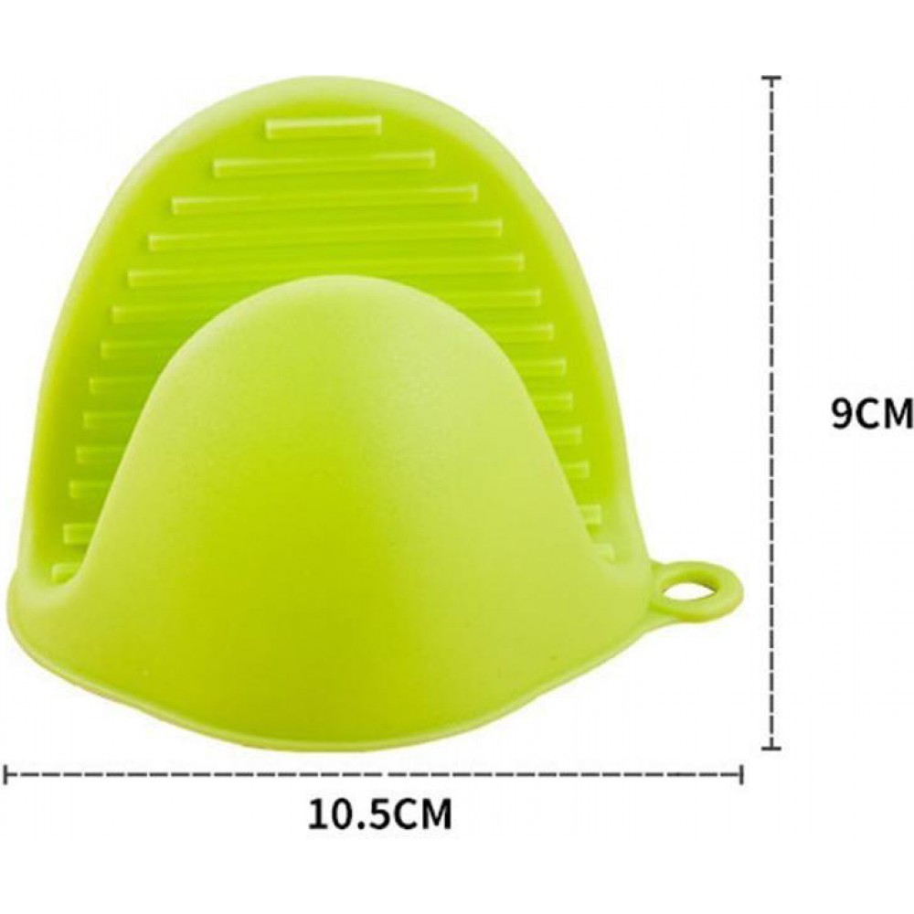 Hitzebeständige Silikon Schutz Handschuhe Universalgrösse für Grill/Bachofen - Blau