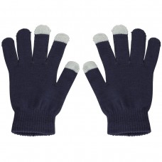 Universal Handschuhe für Winter mit Touchscreen kompatibilität - Universalgrösse blau - Grau