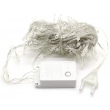Guirlande lumineuse avec 100 LED blanc chaud - Longueur 10 mètres - Prise EU/CH