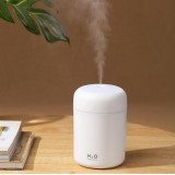 Humidificateur H2O d'air portabel et compact avec lumière LED multicolore - Blanc