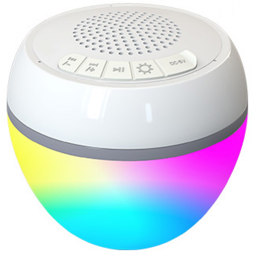 HaiSound Haut-parleur Bluetooth flottant avec éclairage d'ambiance LED IP68 étanche - Blanc