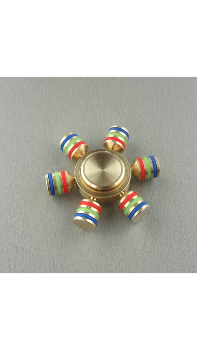 Kleiner Handspinner - Fidget Spinner Spielzeug Toy Fun Aluminium - EDC - Gold