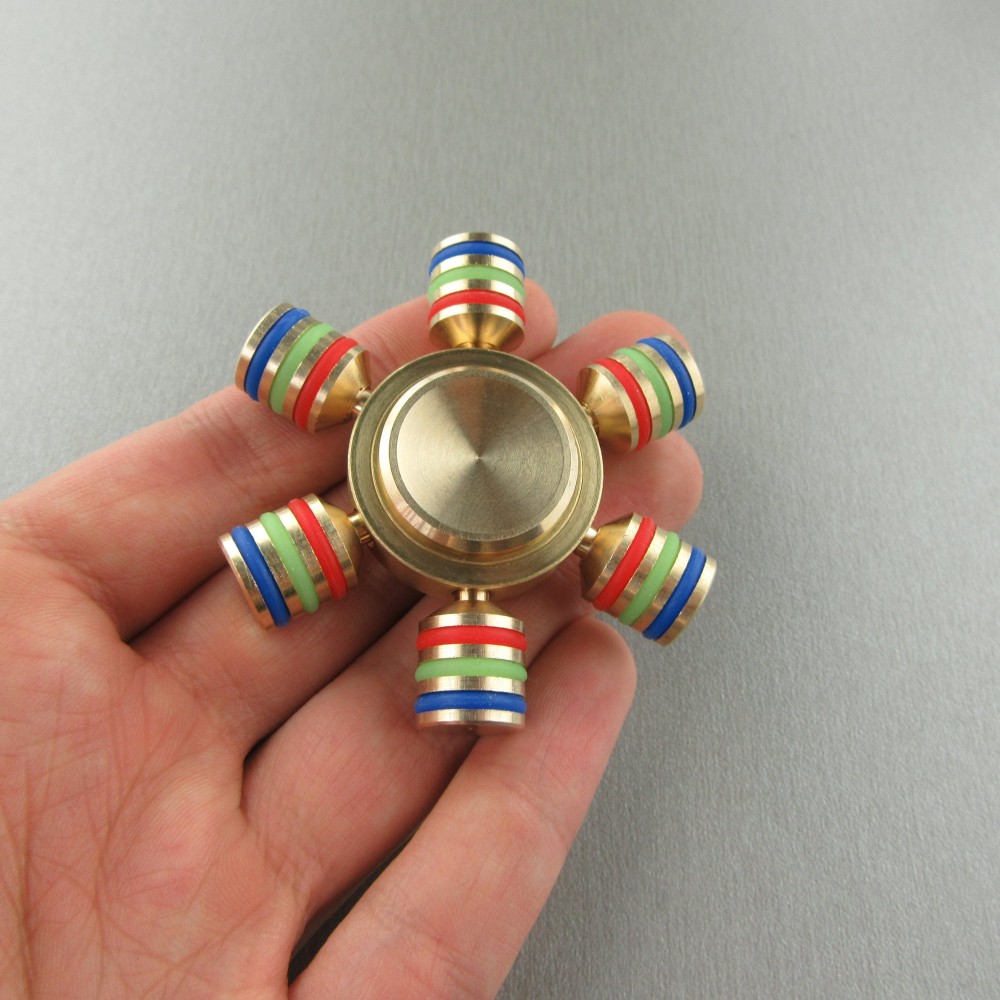 Petit Hand Spinner - Jouet Fidget Spinner Fun Aluminium - EDC - Or