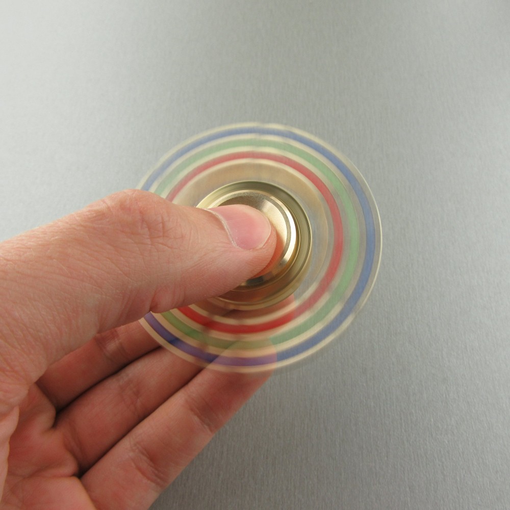 Petit Hand Spinner - Jouet Fidget Spinner Fun Aluminium - EDC - Or