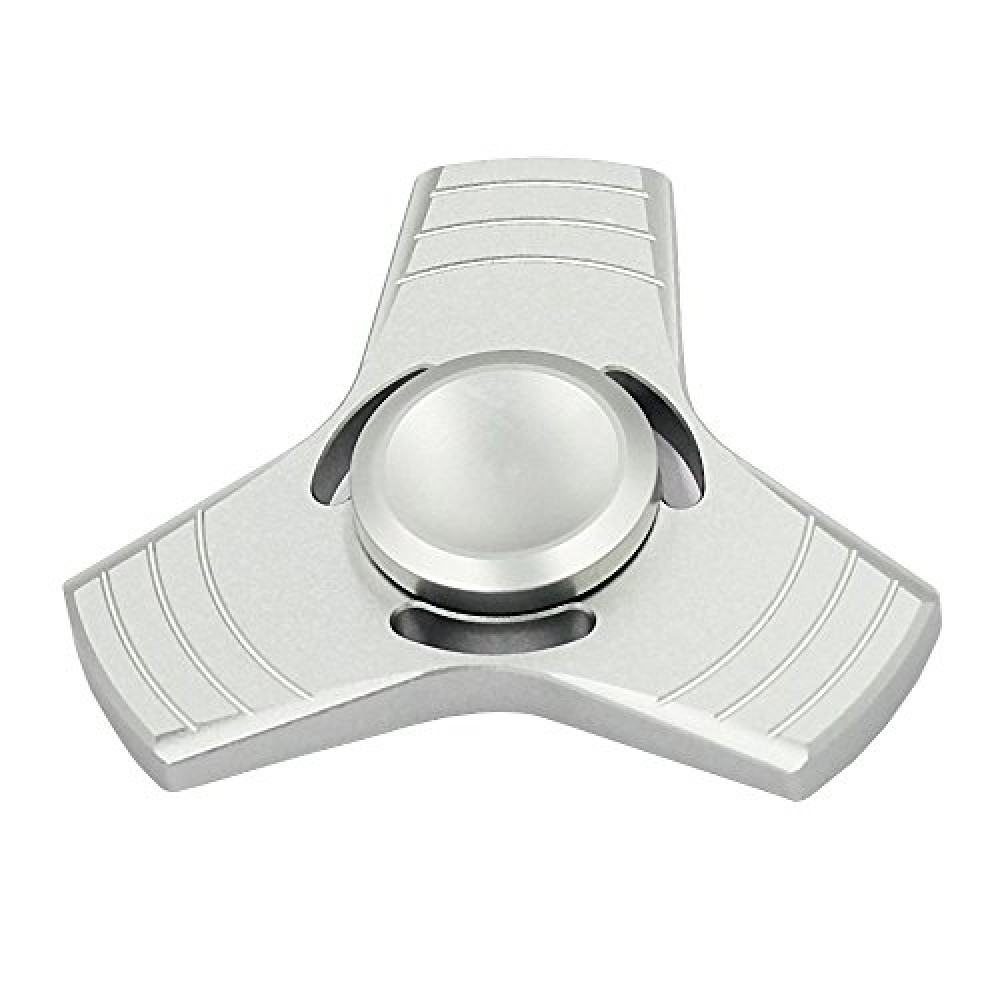 Petit Hand Spinner - Jouet Fidget Spinner Fun Aluminium - Triangle - Argent