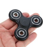 Kleiner Handspinner - Fidget Spinner Spielzeug Toy Fun Aluminium - Schwarz