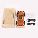 Apollo B2 Oldtimer Vintage Bluetooth-Lautsprecher im schicken Retro Holz Car Look