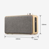 Stylischer Bluetooth Lautsprecher - Holz-Look & bester Musikgenuss BT/AUX/SD