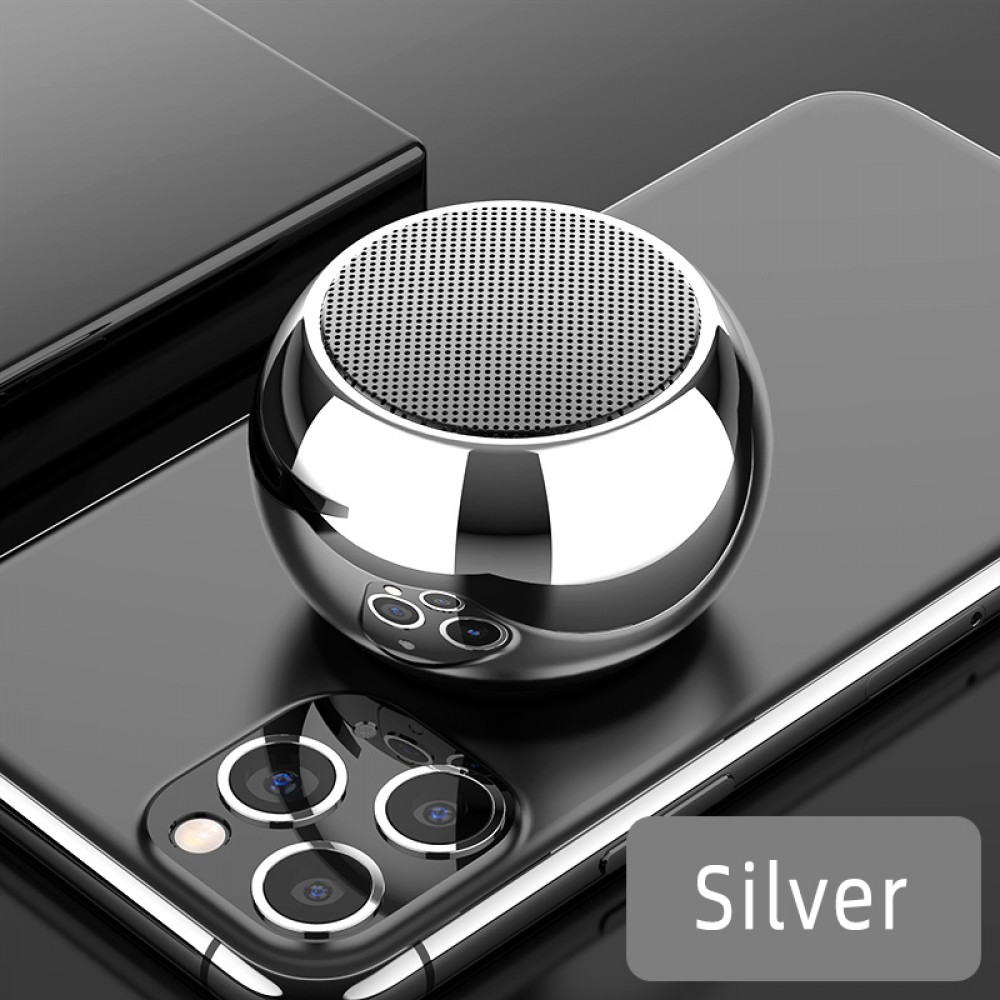 Ultra kleine mini Bluetooth Lautsprecher BT 5.0 TWS Wireless Speakers - Silber