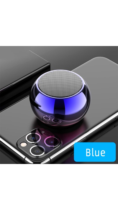 Ultra kleine mini Bluetooth Lautsprecher BT 5.0 TWS Wireless Speakers - Blau