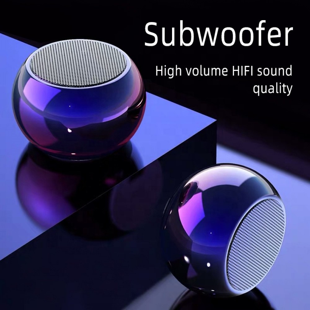 Haut-parleur ultra petit mini Bluetooth BT 5.0 TWS Wireless Speakers - Bleu