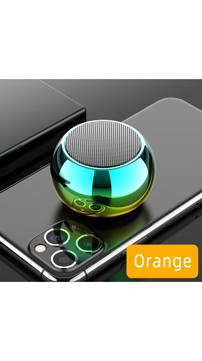 Ultra kleine mini Bluetooth Lautsprecher BT 5.0 TWS Wireless Speakers - Orange