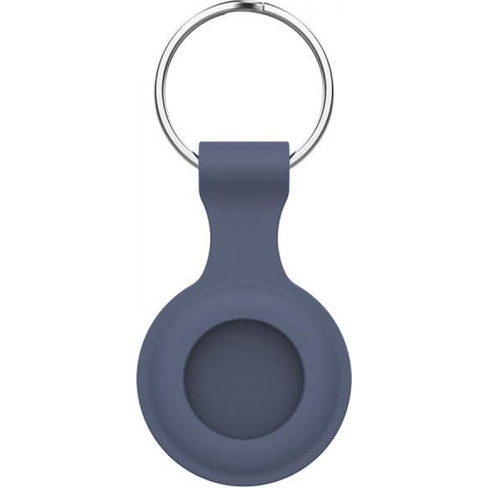 AirTag Schlüsselanhänger - Silikon Blau - Grau