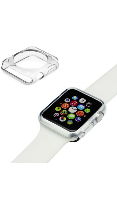 Housse Apple Watch 38mm - Gel transparent Silicone Super Clear flexible