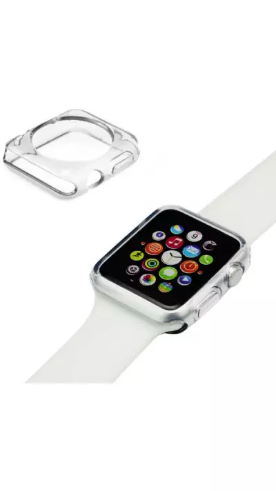 Housse Apple Watch 38mm - Gel transparent Silicone Super Clear flexible