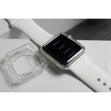 Hülle Apple Watch 38mm - Gummi Transparent Silikon Gel Simple Super Clear flexibel