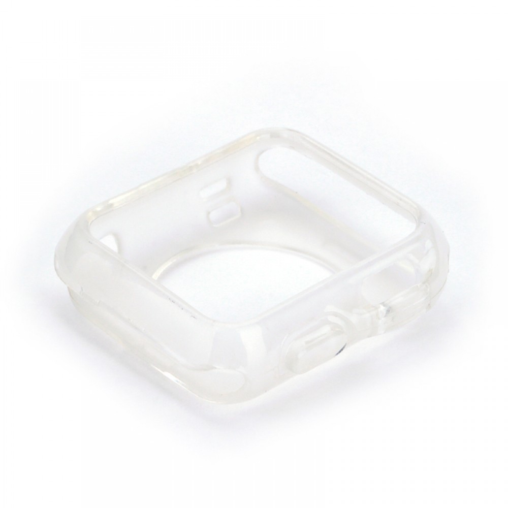 Hülle Apple Watch 38mm - Gummi Transparent Silikon Gel Simple Super Clear flexibel