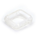 Hülle Apple Watch 38mm - Gummi Transparent Silikon Gel Simple Super Clear flexibel