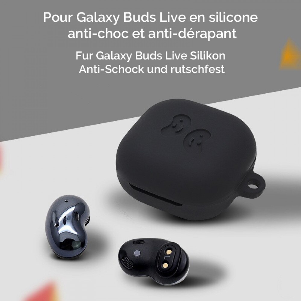 Housse Galaxy Buds Live - Silicone - Bleu foncé