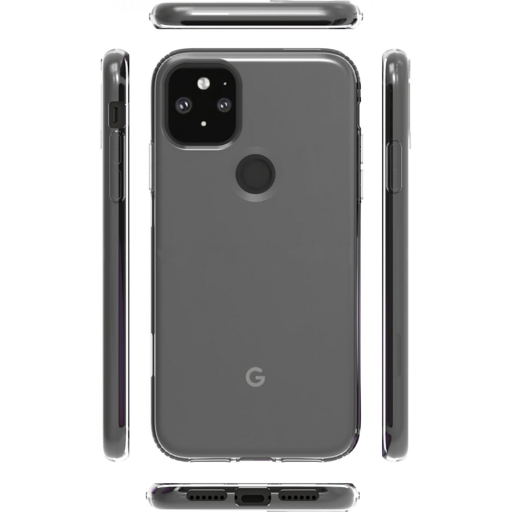 Hülle Google PIXEL 5 - Gummi Transparent Silikon Gel Simple Super Clear flexibel