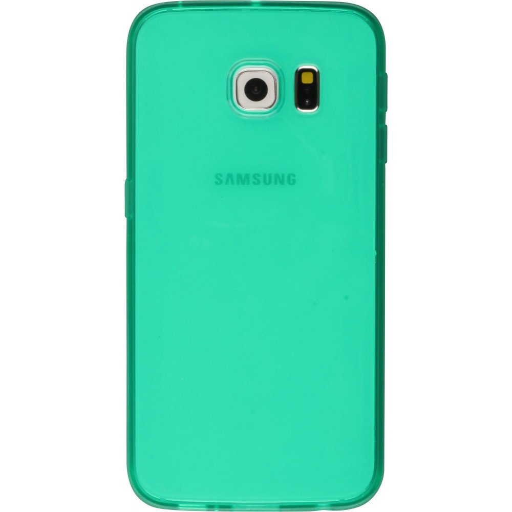 Housse Samsung Galaxy S6 - Gel transparent - Vert menthe