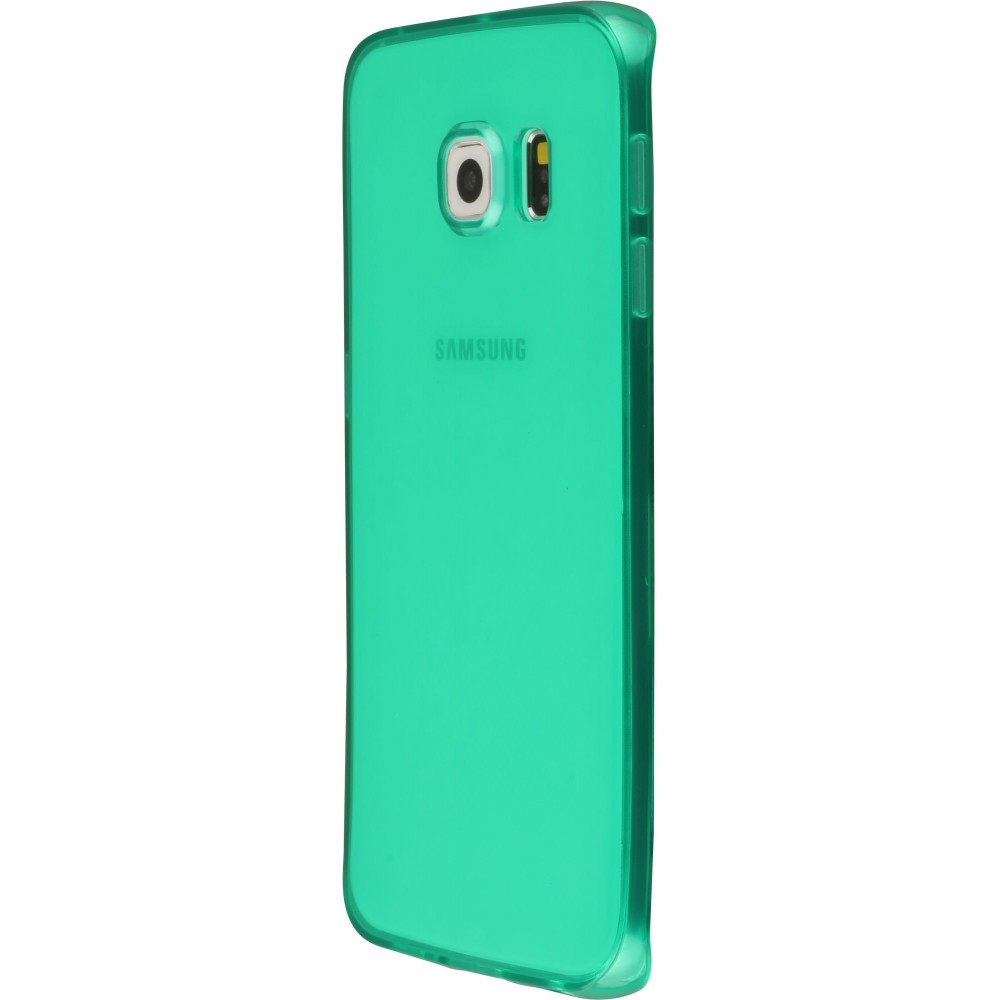 Hülle Samsung Galaxy S6 - Gel transparent - Mintgrün