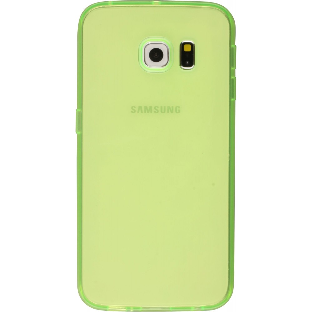 Housse Samsung Galaxy S6 edge - Gel transparent - Vert