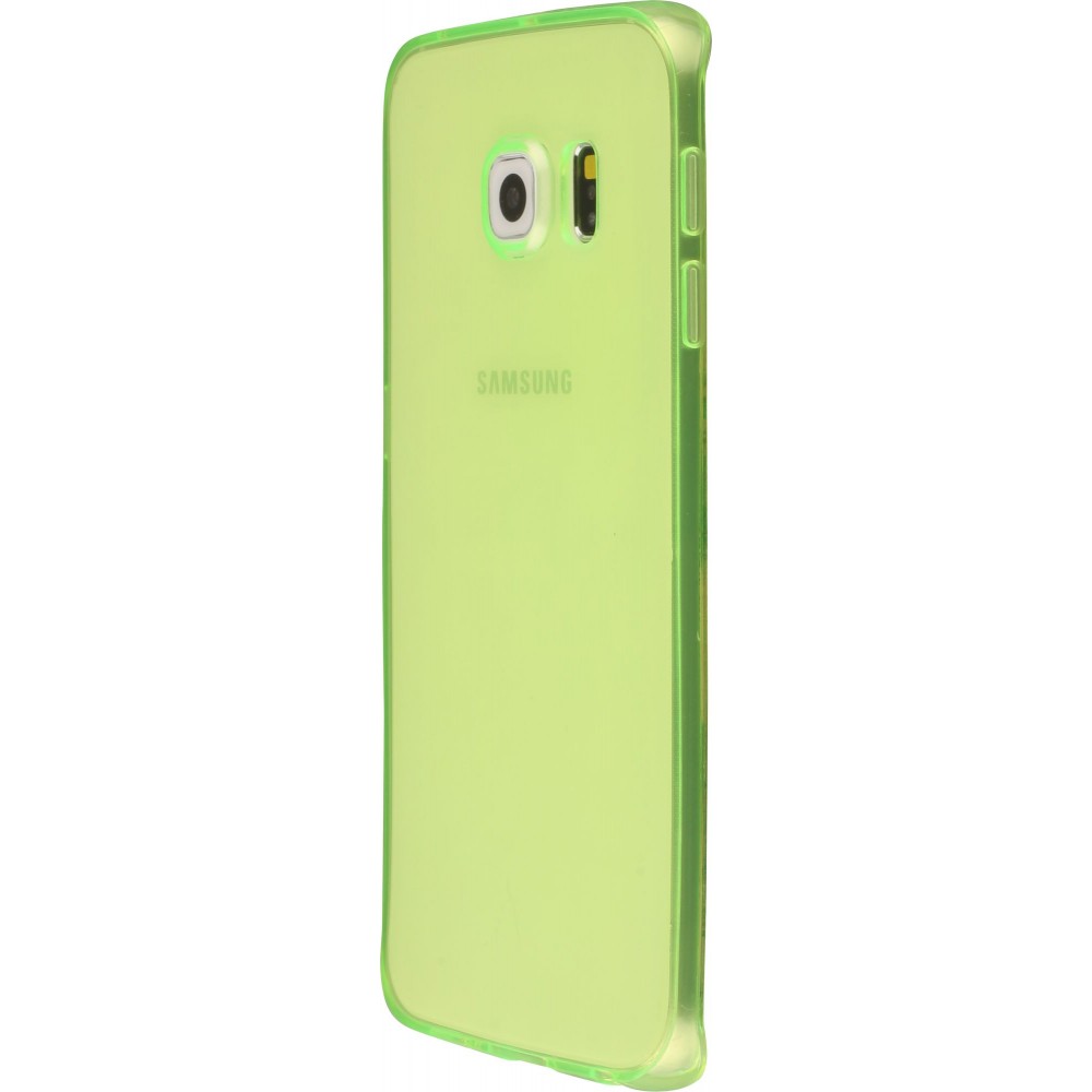 Hülle Samsung Galaxy S6 edge - Gel transparent grün