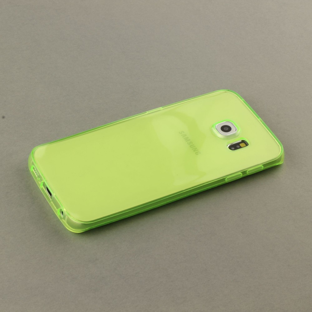 Hülle Samsung Galaxy S6 edge - Gel transparent grün
