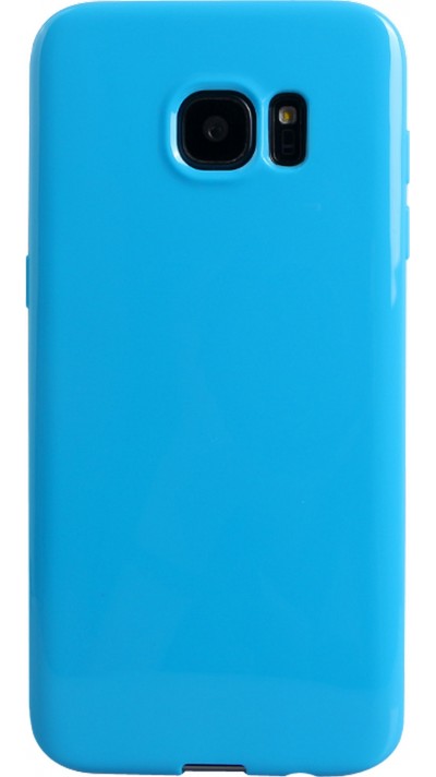 Hülle Samsung Galaxy S6 edge - Gel blau