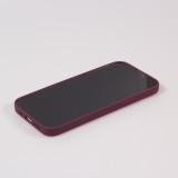 Housse iPhone 13 - Coque en silicone souple avec MagSafe et protection pour caméra - Bordeaux