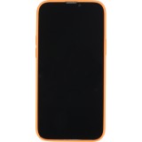 Housse iPhone 13 - Coque en silicone souple avec MagSafe et protection pour caméra - Orange