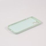 Housse iPhone 13 - Coque en silicone souple avec MagSafe et protection pour caméra - Vert clair