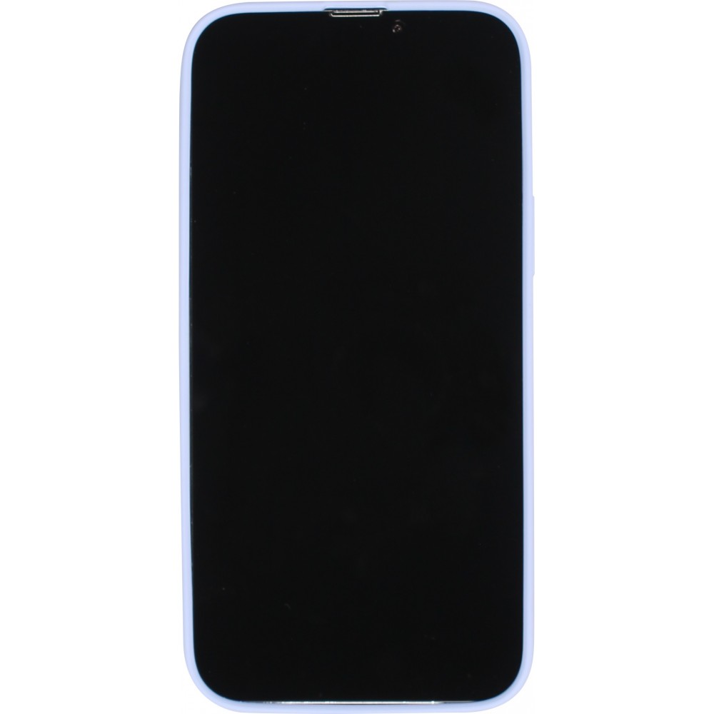 Housse iPhone 13 - Coque en silicone souple avec MagSafe et protection pour caméra - Violet clair