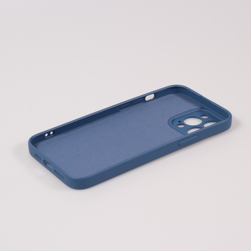 iPhone 13 Pro Max Case Hülle - Soft-Shell silikon cover mit MagSafe und Kameraschutz - Blau