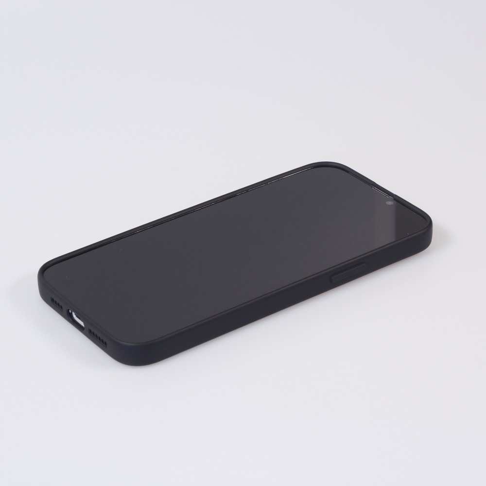 iPhone 13 Pro Max Case Hülle - Soft-Shell silikon cover mit MagSafe und Kameraschutz - Schwarz