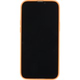 Housse iPhone 13 Pro Max - Coque en silicone souple avec MagSafe et protection pour caméra - Orange