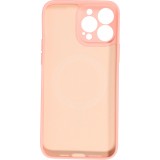 iPhone 13 Pro Case Hülle - Soft-Shell silikon cover mit MagSafe und Kameraschutz - Rosa